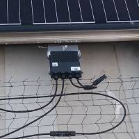 SolarEdge Leistungsoptimierer mit Kabelfangnetz